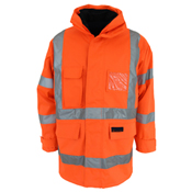 HiVis "6 in 1" Breathable rain jacket Biomotion